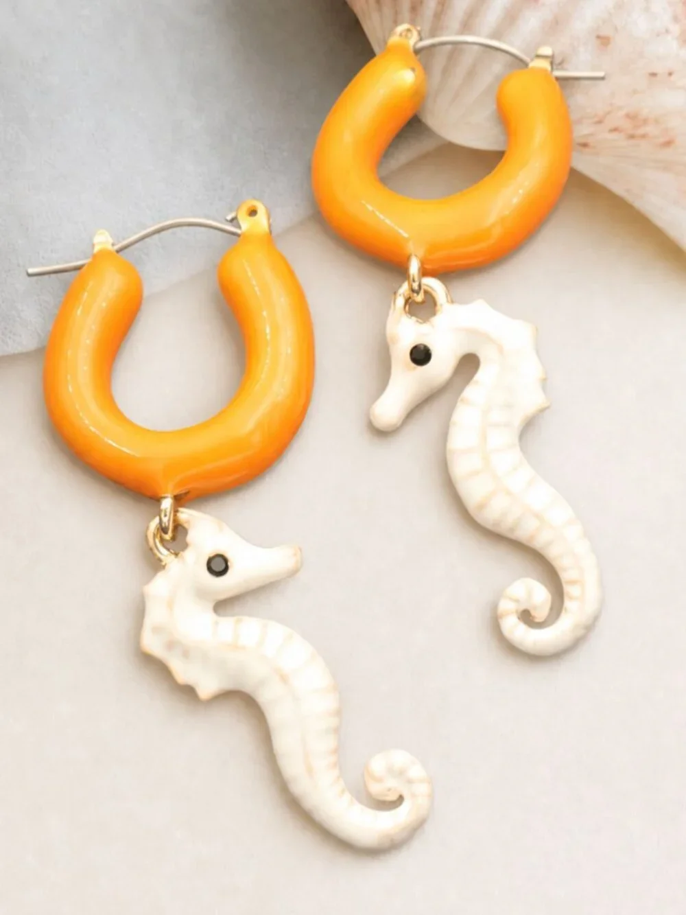 Betsey Johnson Seahorse Drop Earrings